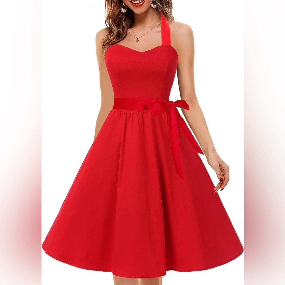 50s/60s style red dress 💃🏼